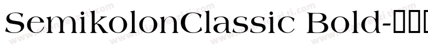 SemikolonClassic Bold字体转换
